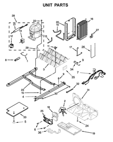 Unit Parts Diagram and Parts List for 10641133710  Kenmore Refrigerator
