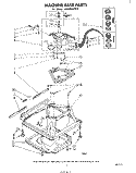 MACHINE BASE Diagram and Parts List for LA5300XPW3  Whirlpool Washer