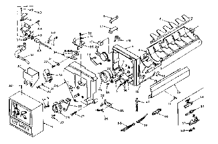 Ice Maker Parts Diagram and Parts List for 106W18GL  Kenmore Refrigerator