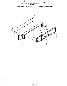 Backguard Diagram and Parts List for F4057*1  Roper Range