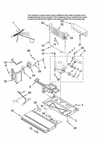 Unit Parts Diagram and Parts List for GB9SHKXMQ13  Whirlpool Refrigerator