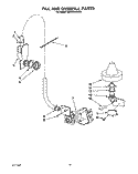 FILL AND OVERFILL Diagram and Parts List for KUDI220WWH4  KitchenAid Dishwasher