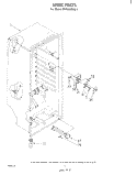 LINER Diagram and Parts List for EV150CXRW0  Whirlpool Freezer