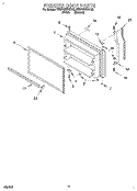 FREEZER DOOR, LIT/OPTIONAL Diagram and Parts List for KTRP20KDAL02  KitchenAid Refrigerator