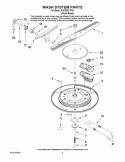 WASH SYSTEM PARTS Diagram and Parts List for KUDD03DTPA1  KitchenAid Dishwasher