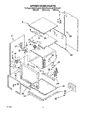 UPPER OVEN Diagram and Parts List for KEBS278ABL1  KitchenAid Wall Oven