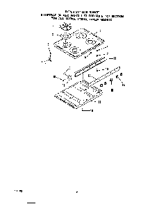 Main Top Diagram and Parts List for 1433*0A  Roper Range