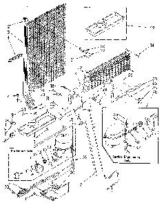 Unit Diagram and Parts List for ET18GKXSM0B  Whirlpool Refrigerator