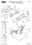 TOP AND CONSOLE, LIT/OPTIONAL Diagram and Parts List for RGX5635EN1  Roper Dryer