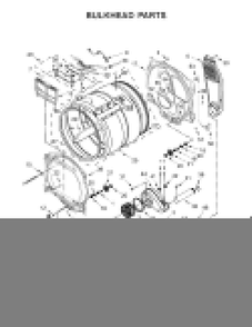 Bulkhead Parts Diagram and Parts List for 11069133410  Kenmore Dryer