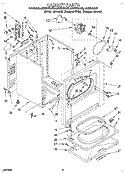 SECTION Diagram and Parts List for LEC6848AN3  Whirlpool Dryer