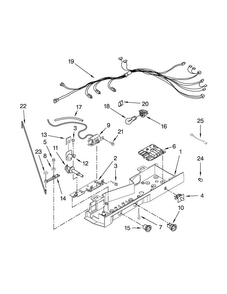 Control Box Parts Diagram and Parts List for 10650022211  Kenmore Refrigerator