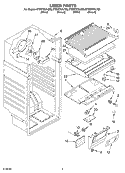 Part Location Diagram of 1-60123-001 Whirlpool COVER