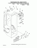 REFRIGERATOR LINER PARTS Diagram and Parts List for GD5DHAXVA06  Whirlpool Refrigerator