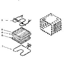 Internal Oven Diagram and Parts List for RS676PXEZ0  Whirlpool Range