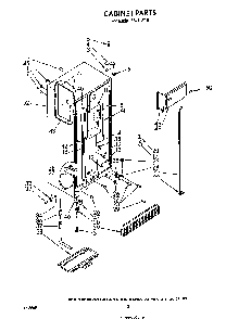 Cabinet Diagram and Parts List for 8624*1B  Roper Refrigerator