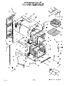 Main Body Diagram and Parts List for 2035B1A  Roper Range