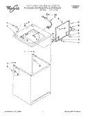 TOP AND CABINET, LIT/OPTIONAL Diagram and Parts List for 3LSR5233AN0  Whirlpool Washer