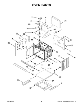 Oven Parts Diagram and Parts List for WOCA7EC0HN01  Whirlpool Microwave Oven Combo