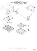 OVEN Diagram and Parts List for KGRT507FBL1  KitchenAid Range