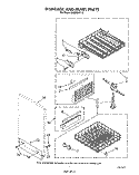 DISH RACK AND PANEL Diagram and Parts List for DU8900XT6  Whirlpool Dishwasher