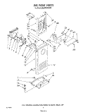 Part Location Diagram of 1109498 Whirlpool Bracket, Dispenser Motor