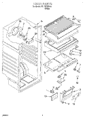 LINER Diagram and Parts List for RT12VKYHW00  Roper Refrigerator