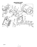 SECTION Diagram and Parts List for LE5720XSW0  Whirlpool Dryer