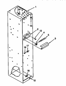 Freezer Liner Diagram and Parts List for 106KSSS36QDW05  KitchenAid Refrigerator