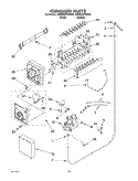 ICE MAKER, OPTIONAL Diagram and Parts List for KSRD25FKWH01  KitchenAid Refrigerator