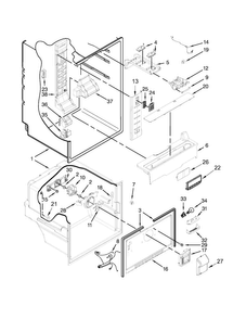 Liner Parts Diagram and Parts List for 10679402410  Kenmore Refrigerator