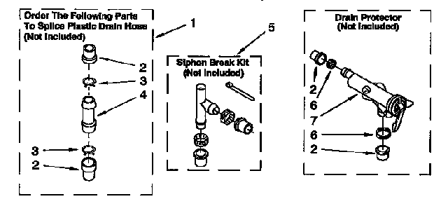 Water System Diagram and Parts List for LSR7233BGO  Whirlpool Washer