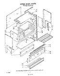 UPPER OVEN Diagram and Parts List for SE960PEPW3  Whirlpool Range