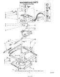 MACHINE BASE Diagram and Parts List for LA5950XSW0  Whirlpool Washer