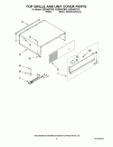 TOP GRILLE AND UNIT COVER PARTS Diagram and Parts List for KSSS48QTW03  KitchenAid Refrigerator