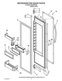 REFRIGERATOR DOOR PARTS Diagram and Parts List for KSSC42FTS15  KitchenAid Refrigerator