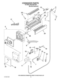 ICEMAKER PARTS Diagram and Parts List for KBLO36FTX06  KitchenAid Refrigerator