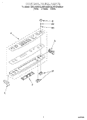 CONTROL PANEL Diagram and Parts List for KESC300BAL5  KitchenAid Range