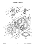 Part Location Diagram of WPW10463265 Whirlpool Panel