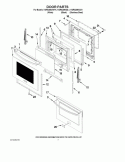 Part Location Diagram of W10348013 Whirlpool HINGE-DOOR
