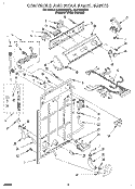 CONTROLS AND REAR PANEL Diagram and Parts List for 4LSC9255AN2  Whirlpool Washer