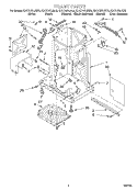 FRAME Diagram and Parts List for KUCC151JSS0  KitchenAid Trash Compactor