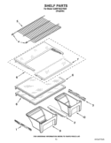 SHELF PARTS Diagram and Parts List for GARF19XXYK00  Whirlpool Refrigerator