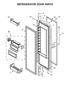 Part Location Diagram of W10761896 Whirlpool SPACER