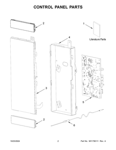 Part Location Diagram of W11682375 Whirlpool SHEET, TECH