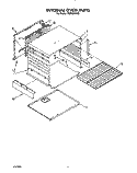 INTERNAL OVEN Diagram and Parts List for FGP355VW3  Roper Range