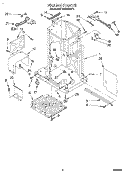 FRAME Diagram and Parts List for TU4700XBP1  Whirlpool Trash Compactor
