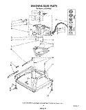 MACHINE BASE Diagram and Parts List for LA5558XSW0  Whirlpool Washer