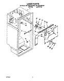 LINER Diagram and Parts List for RT18AKXAW01  Roper Refrigerator