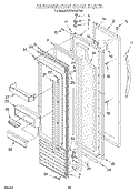 REFRIGERATOR DOOR Diagram and Parts List for KSSC42MFS05  KitchenAid Refrigerator